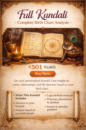 full kundali – complete birth chart analysis