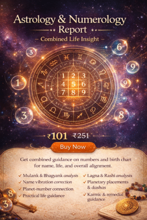 astrology & numerology report – combined life insight