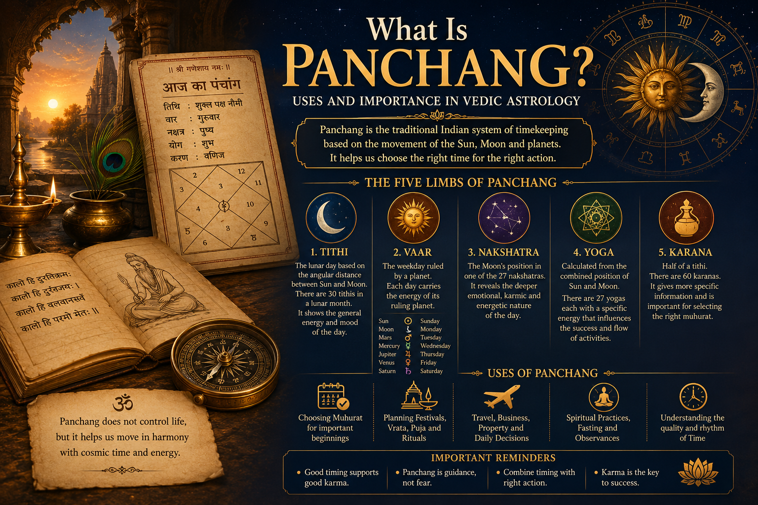 What Is Panchang? Uses and Importance in Vedic Astrology
