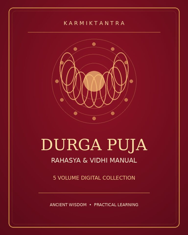 Karmiktantra's Durga Puja Rahasya & Vidhi Manual book cover